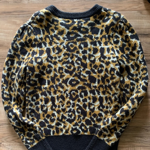 Who What Wear Leopard Print Sweater L - Picture 3 of 5